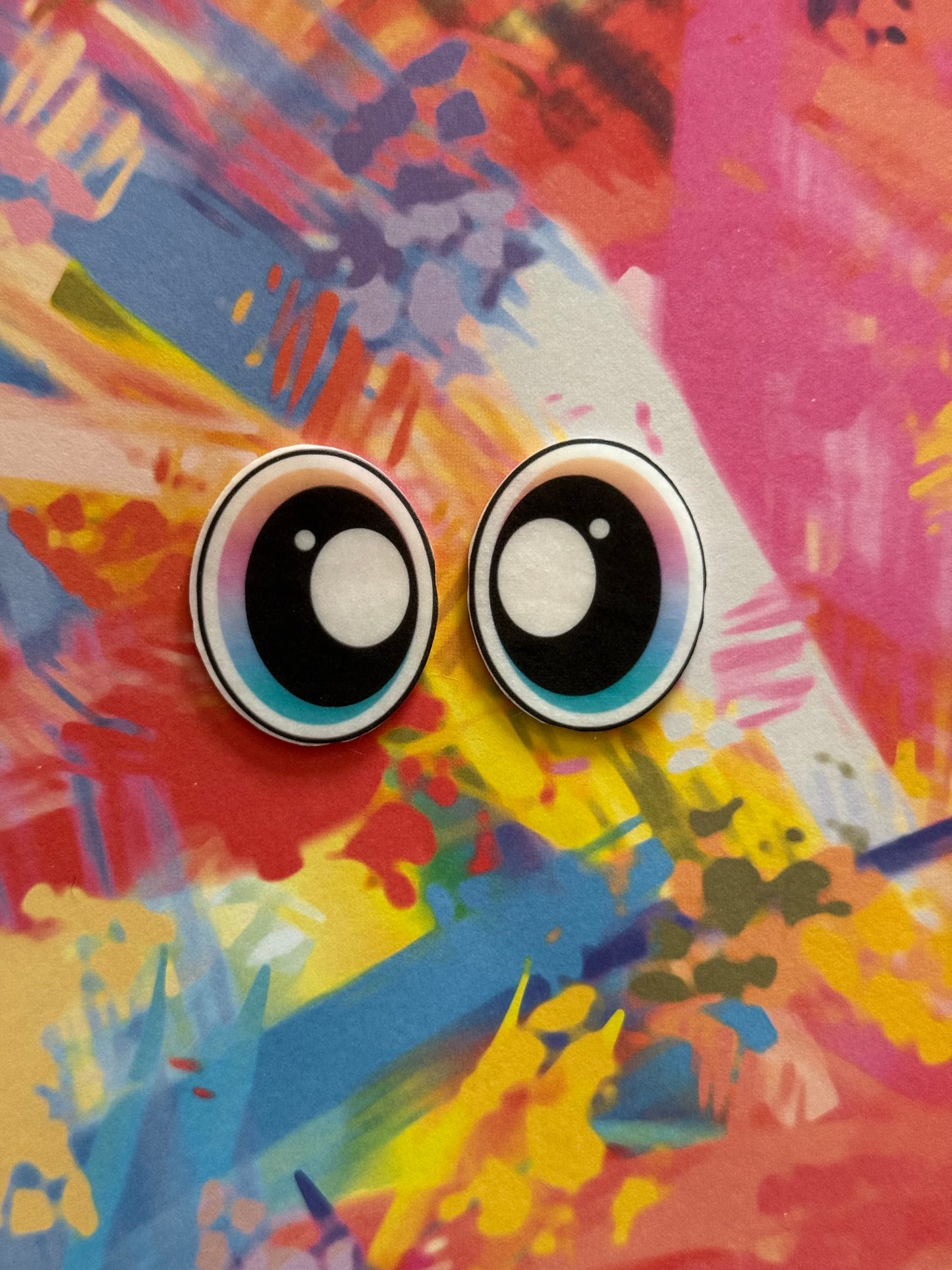 Oval 1.5inch ombre eyes (various designs)