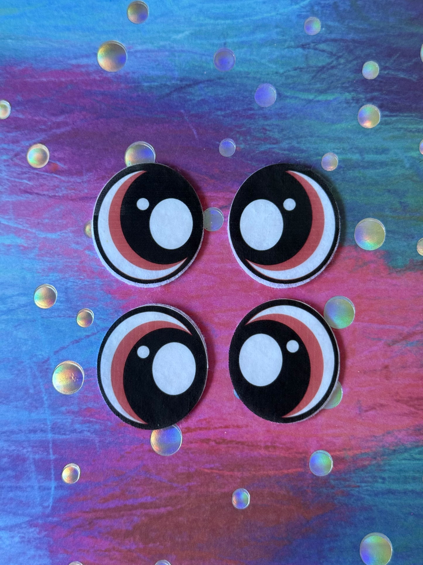 Oval 1inch felt eyes (various designs)