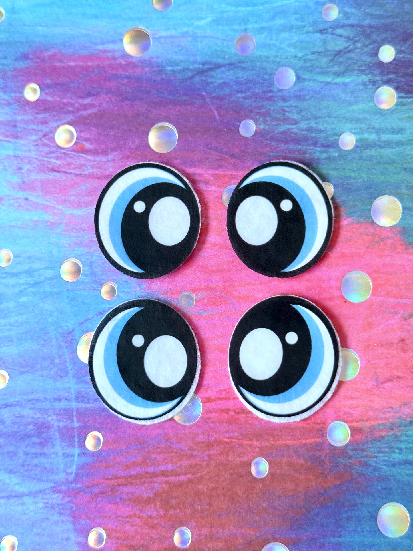 Oval 1inch felt eyes (various designs)