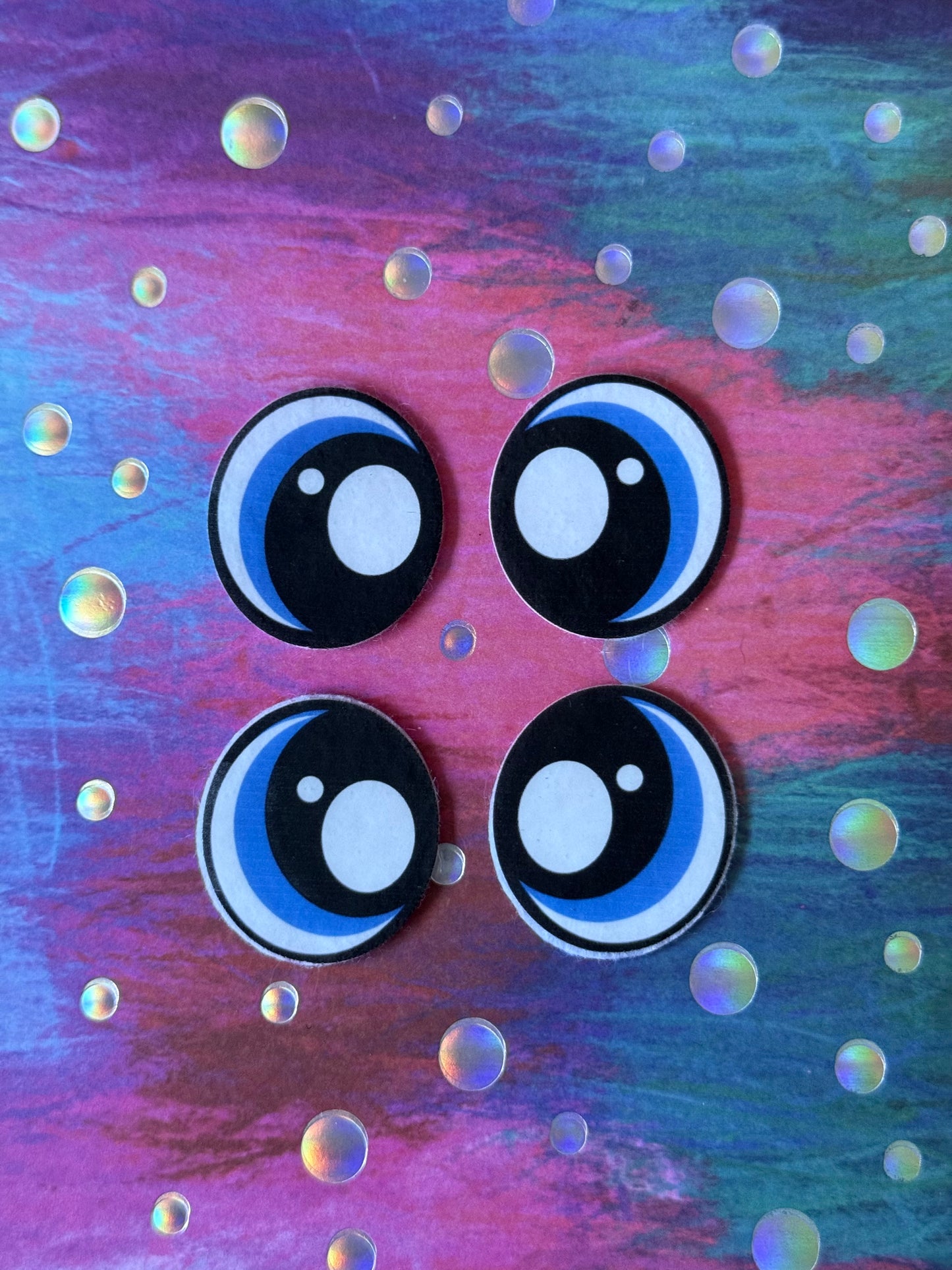 Oval 1inch felt eyes (various designs)