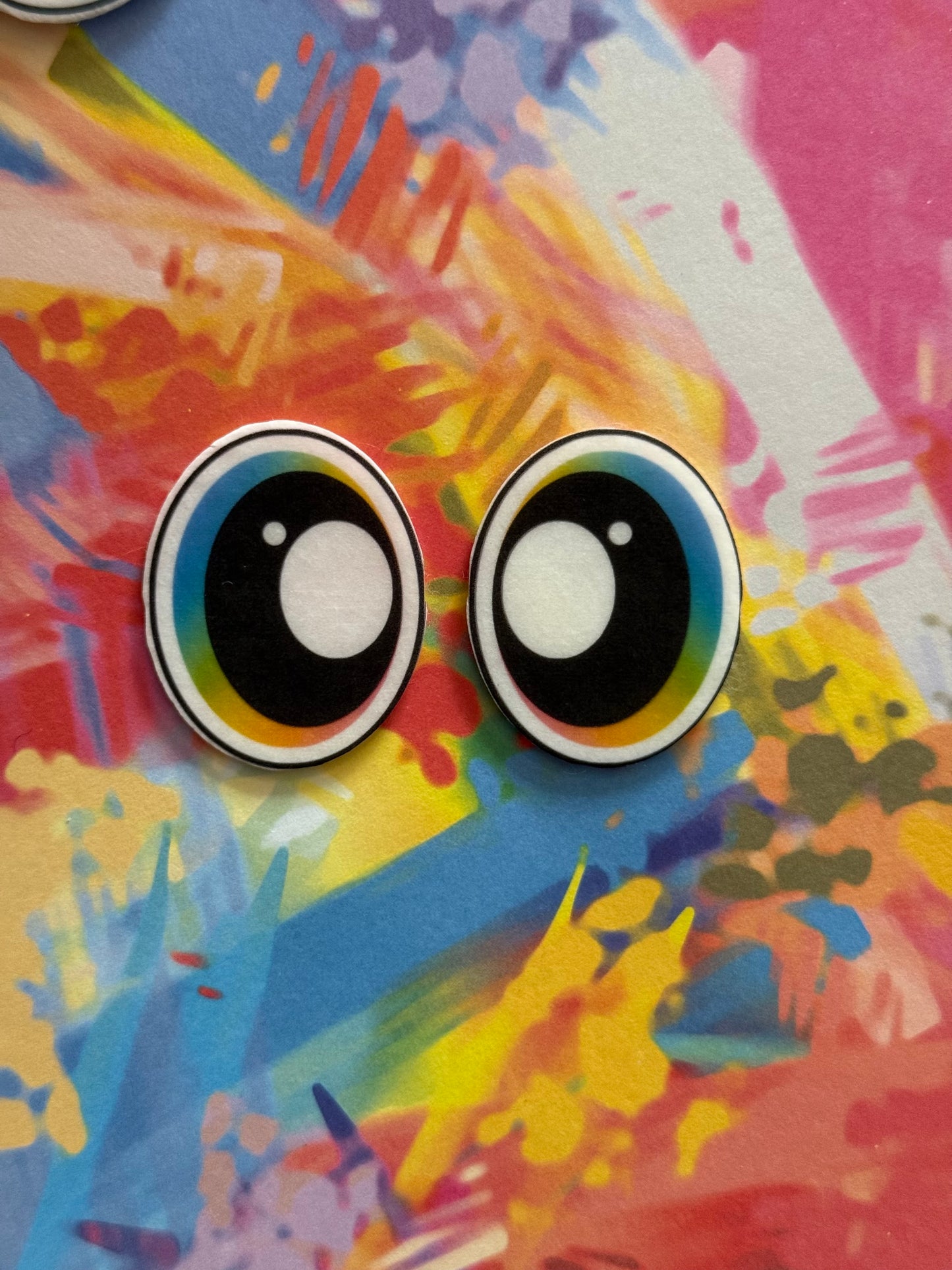 Oval 1.5inch ombre eyes (various designs)