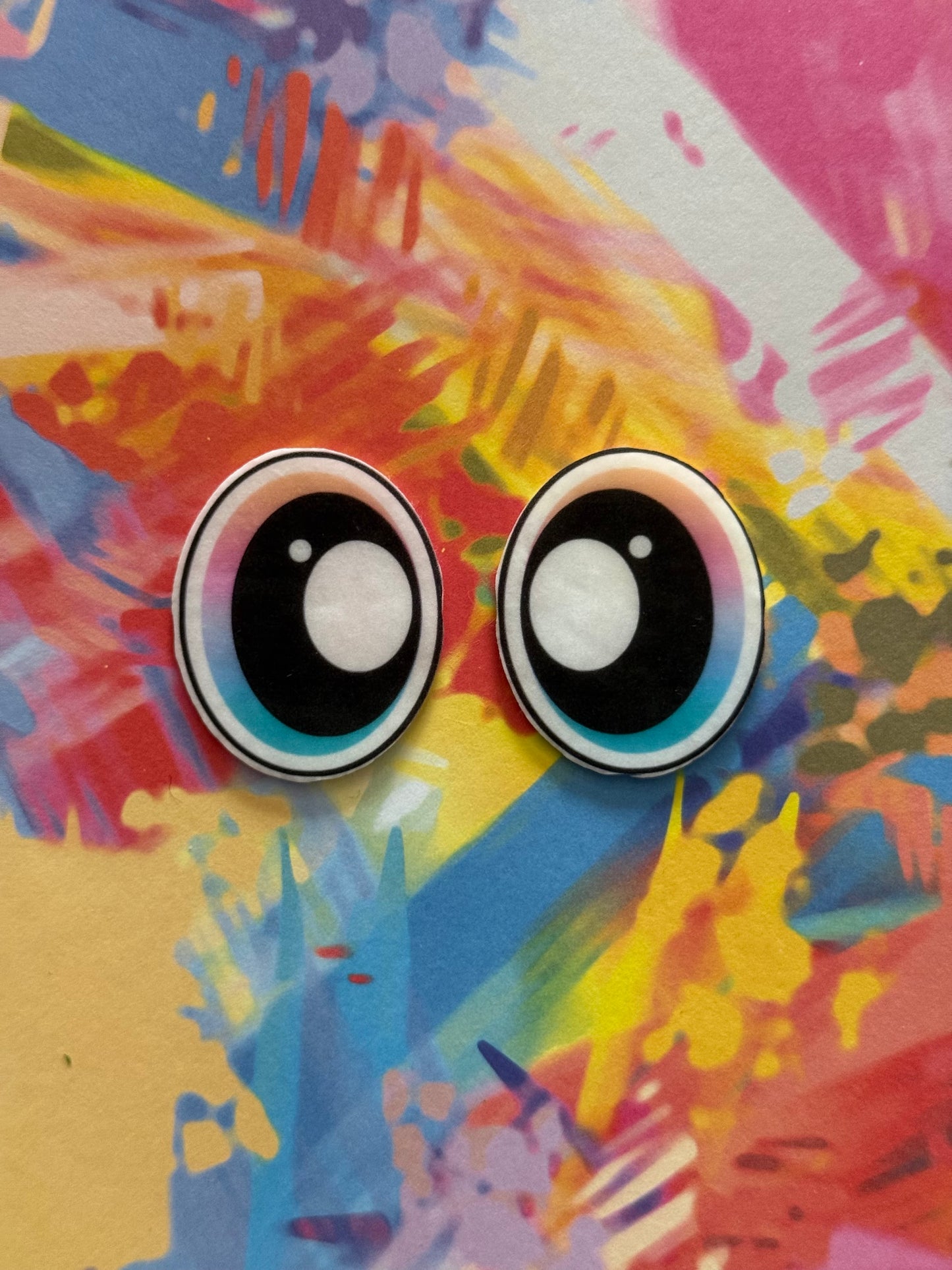 Oval 1.5inch ombre eyes (various designs)