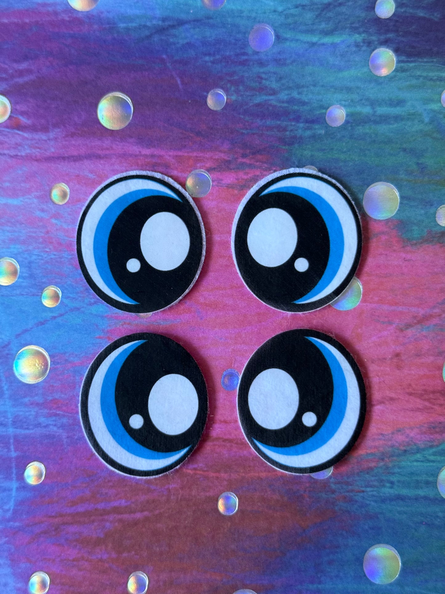 Oval 1inch felt eyes (various designs)
