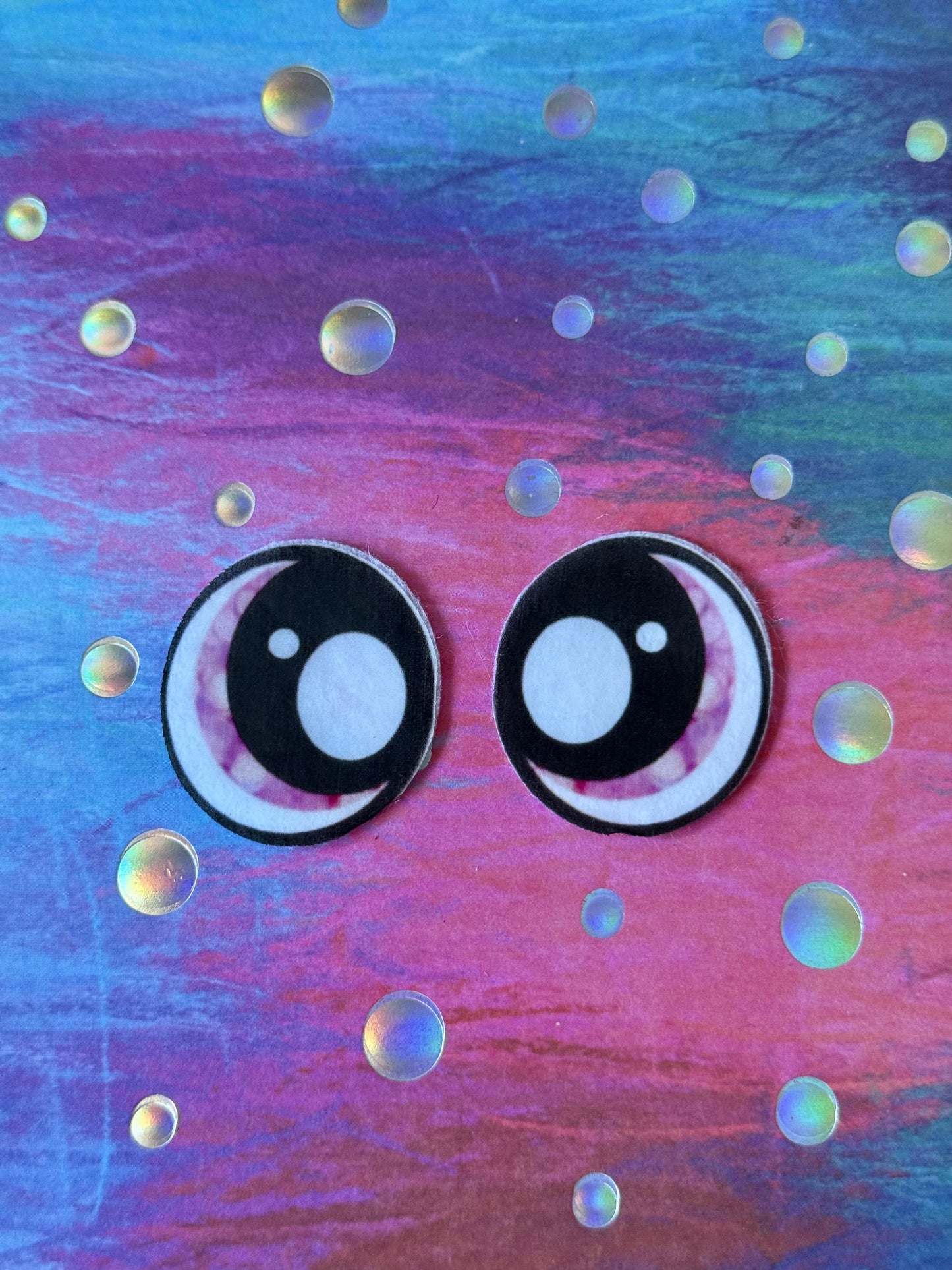 Oval 1inch felt eyes (various designs)