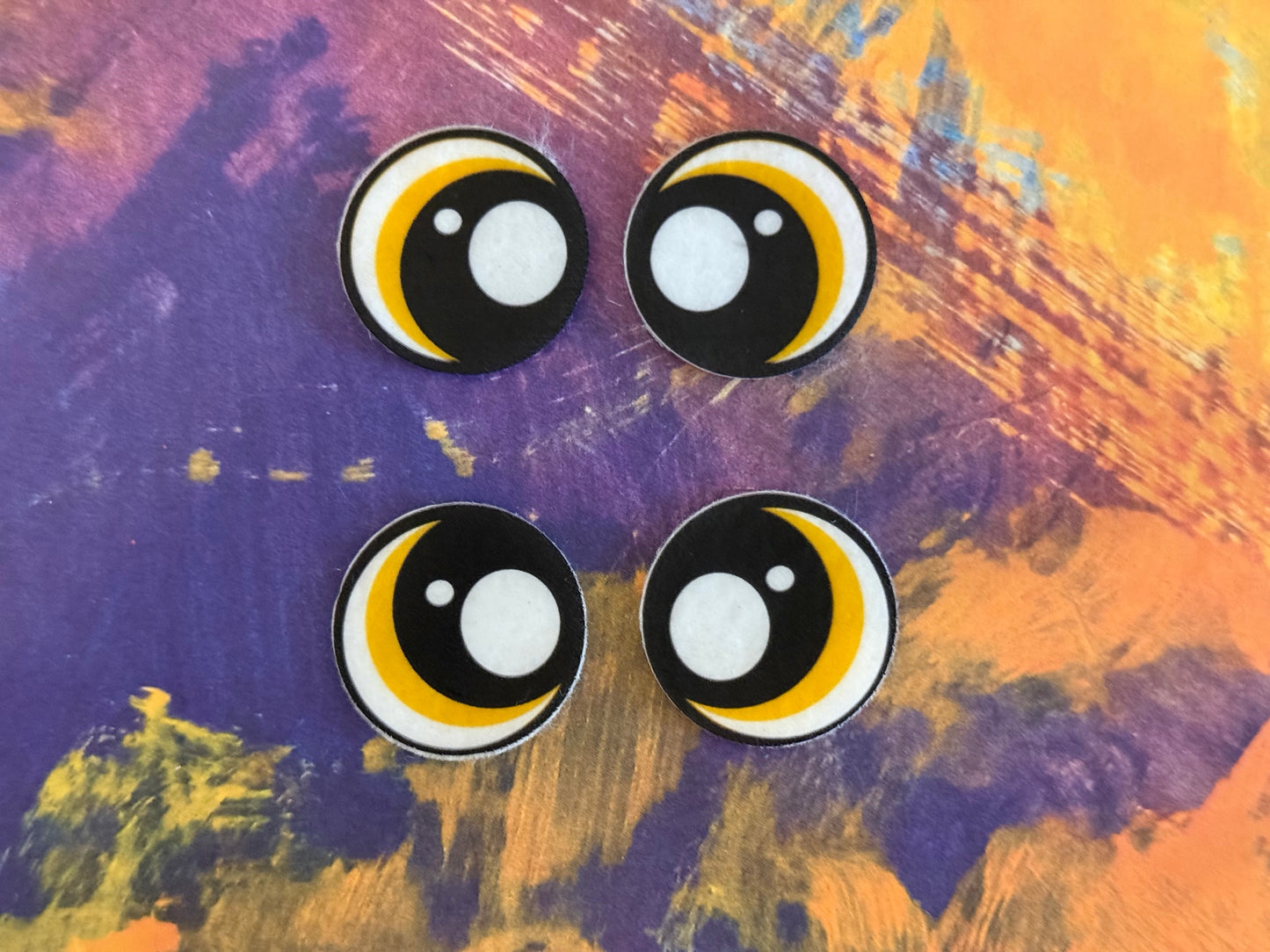 Round 1inch Felt Eyes (various designs)