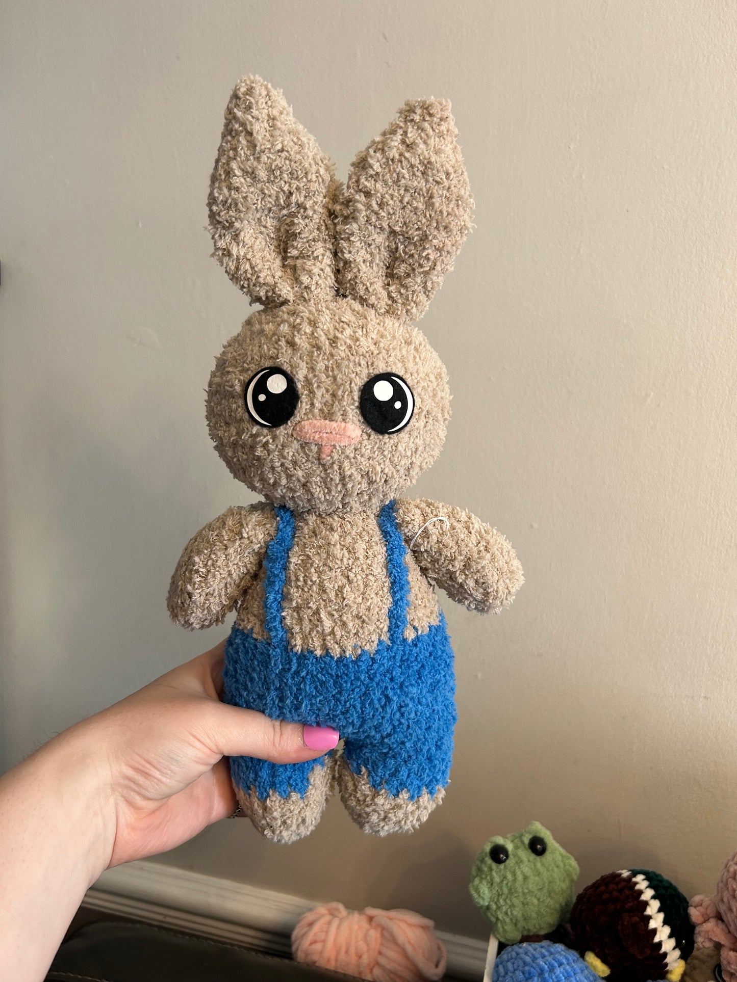 Bunny in dungarees
