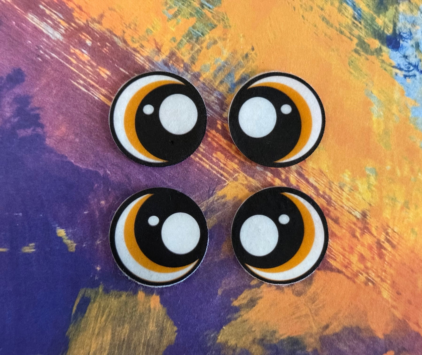 Round 1inch Felt Eyes (various designs)