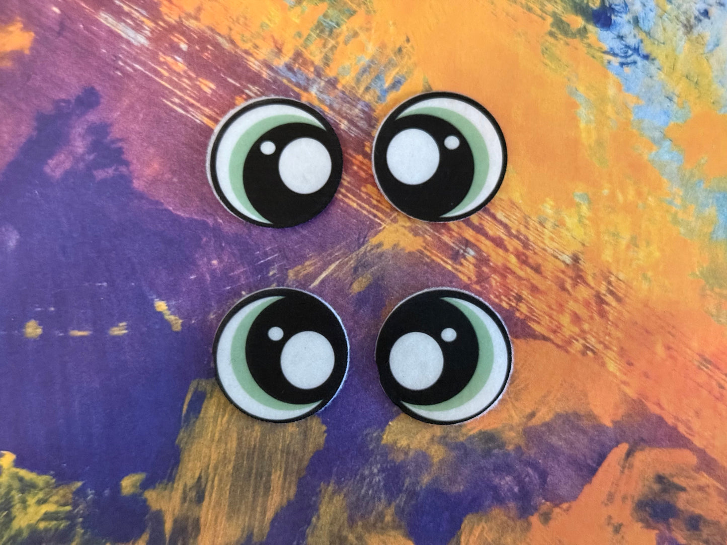 Round 1inch Felt Eyes (various designs)
