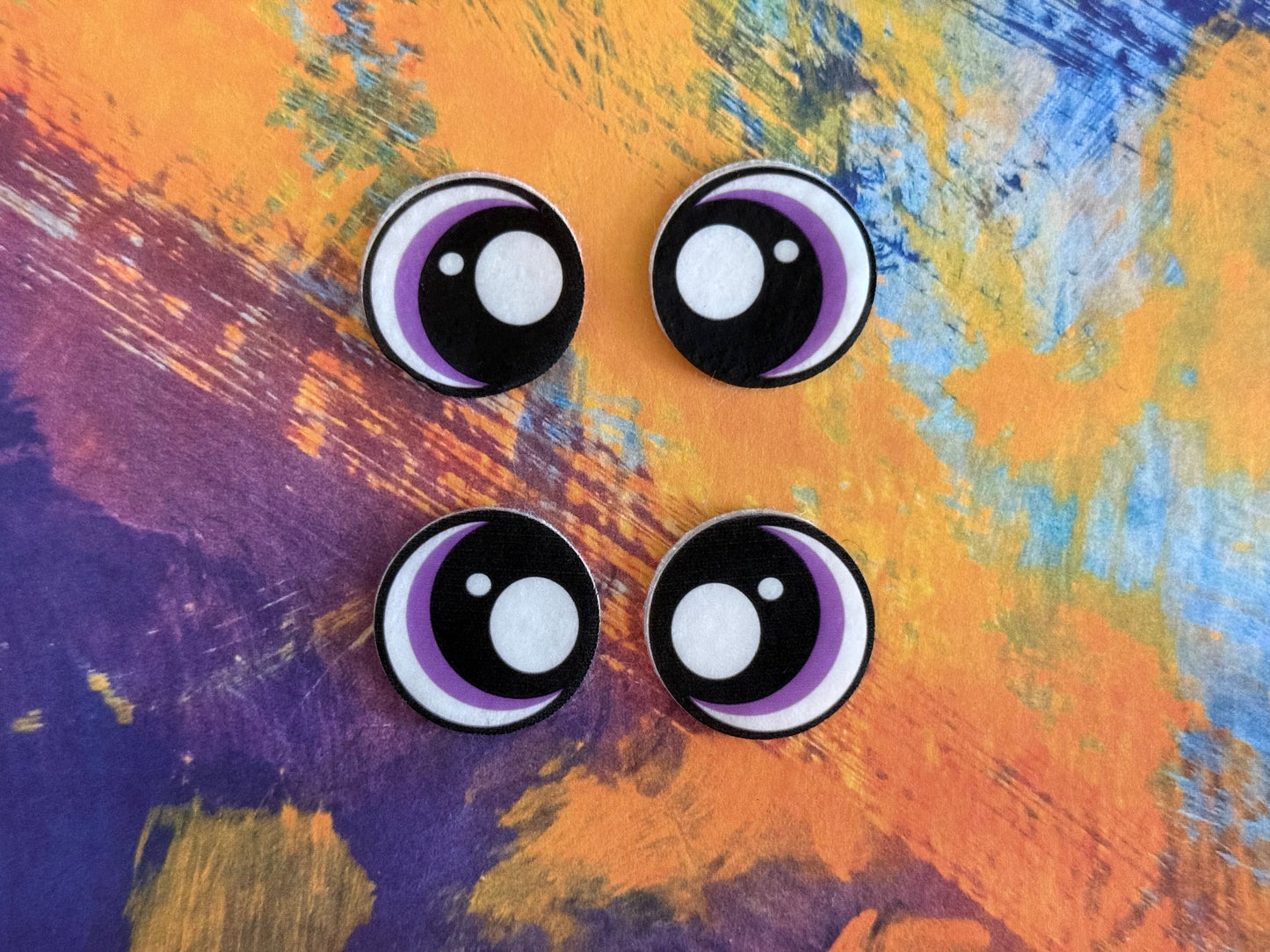 Round 1inch Felt Eyes (various designs)