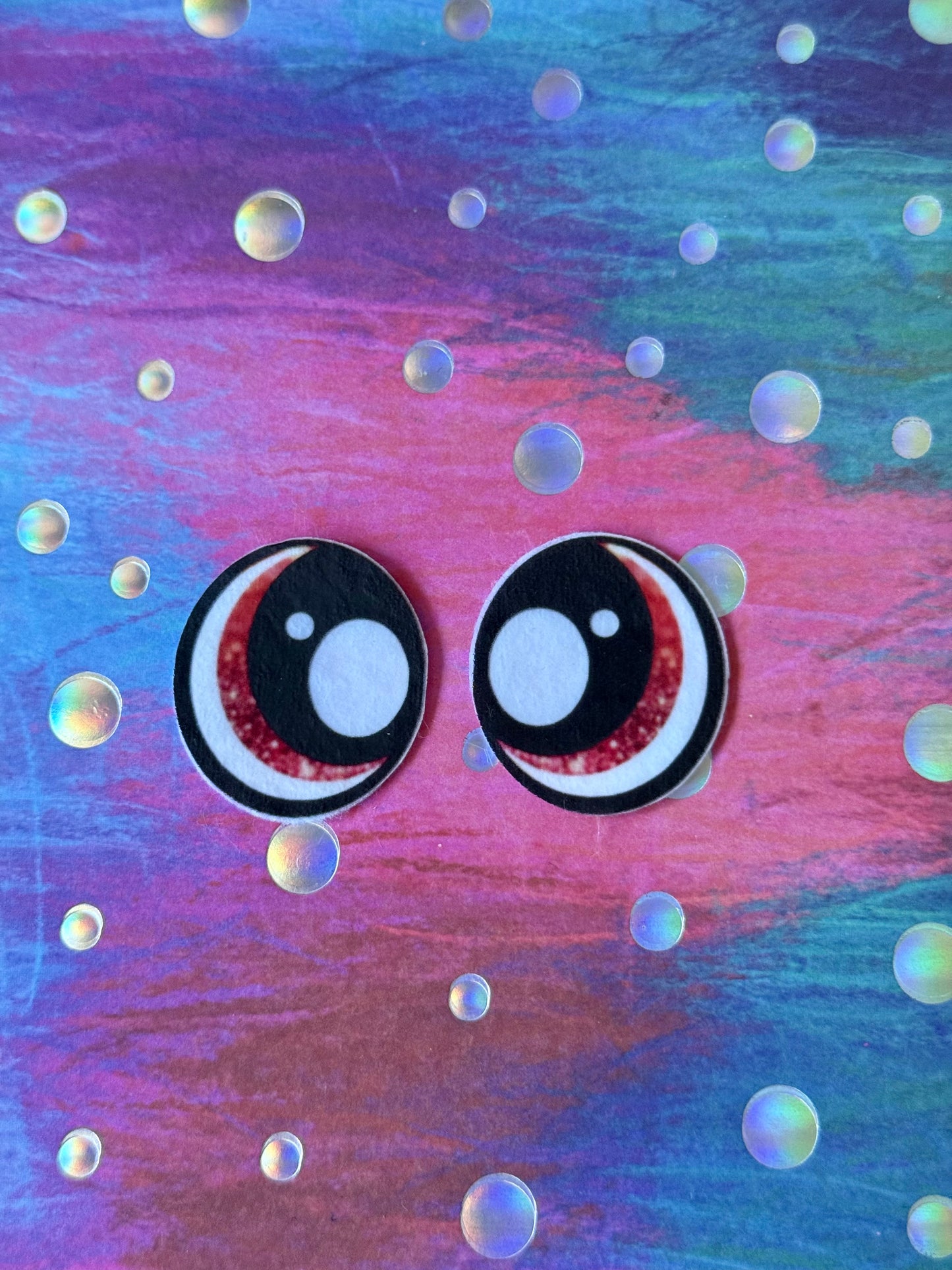 Oval 1inch felt eyes (various designs)