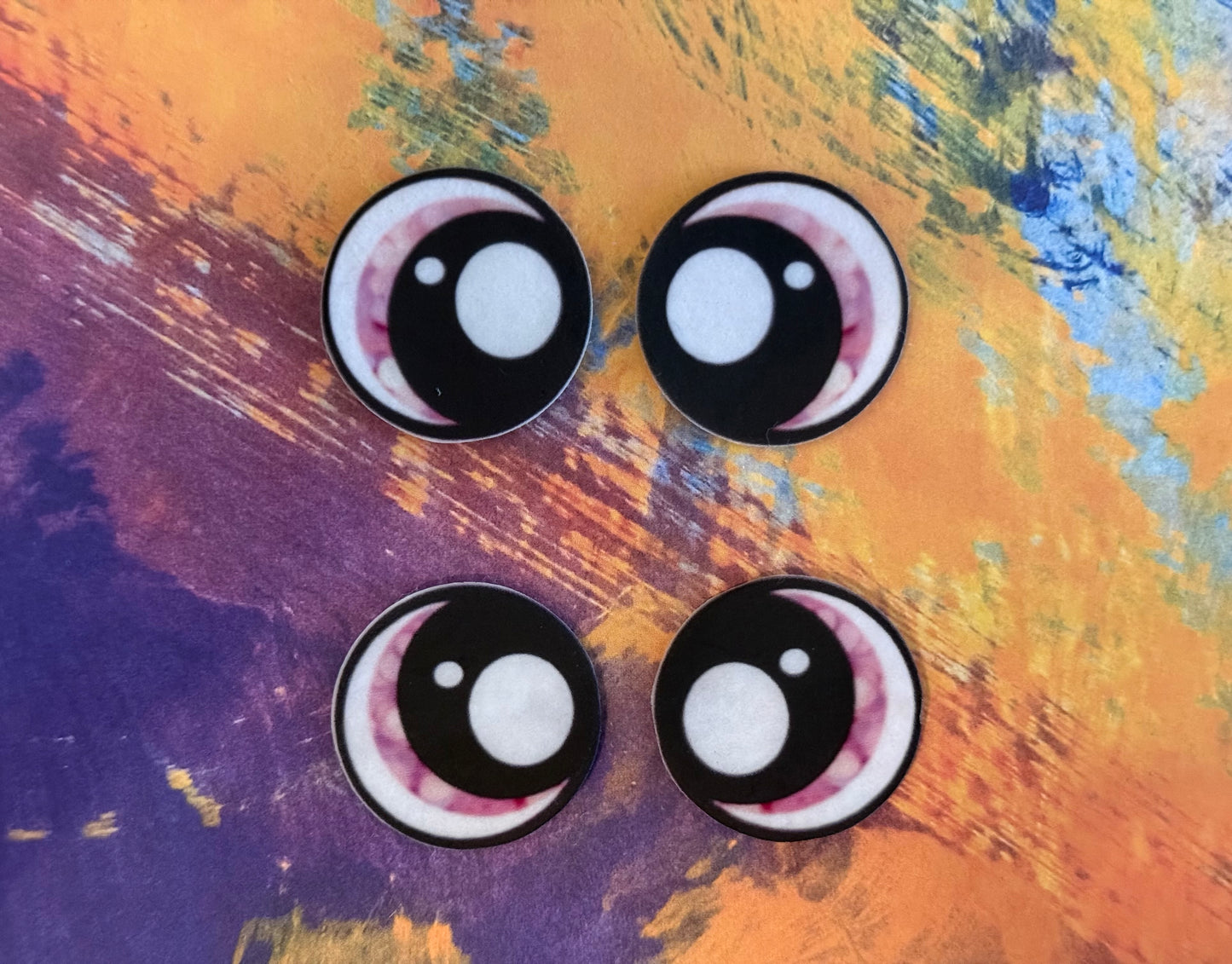 Round 1inch Felt Eyes (various designs)