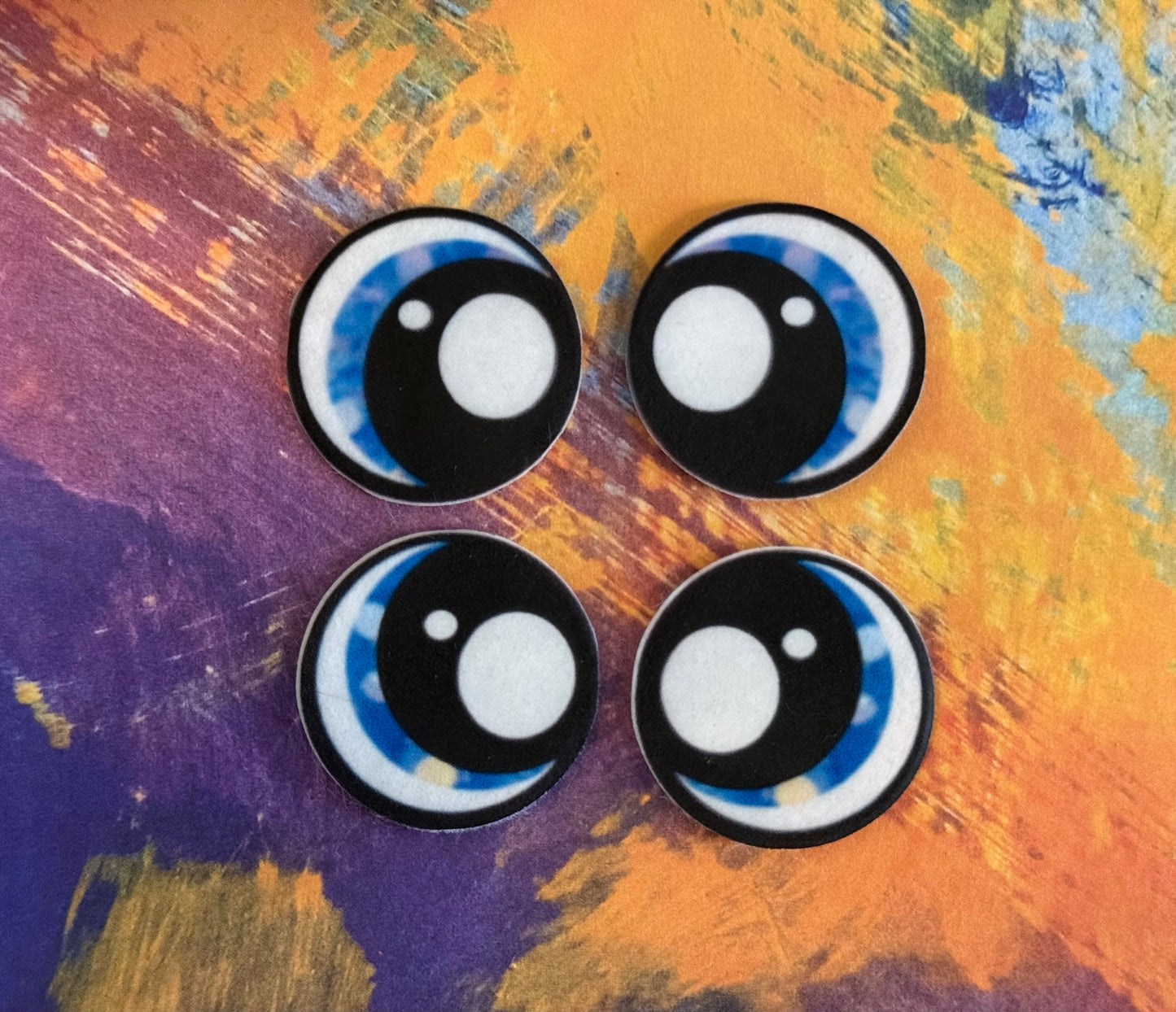 Round 1inch Felt Eyes (various designs)