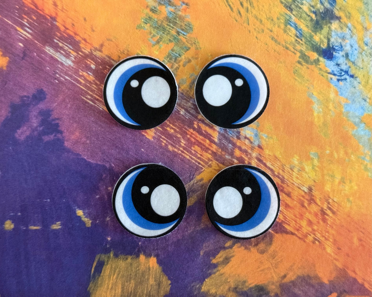 Round 1inch Felt Eyes (various designs)
