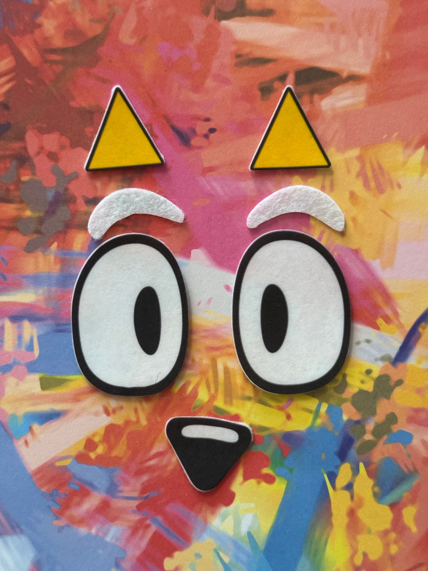 Bluey felt face