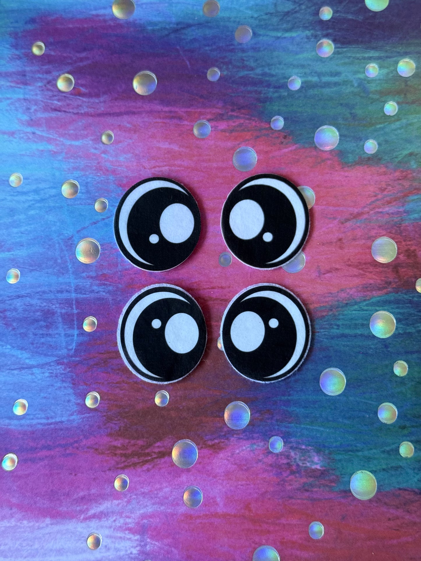 Oval 1inch felt eyes (various designs)