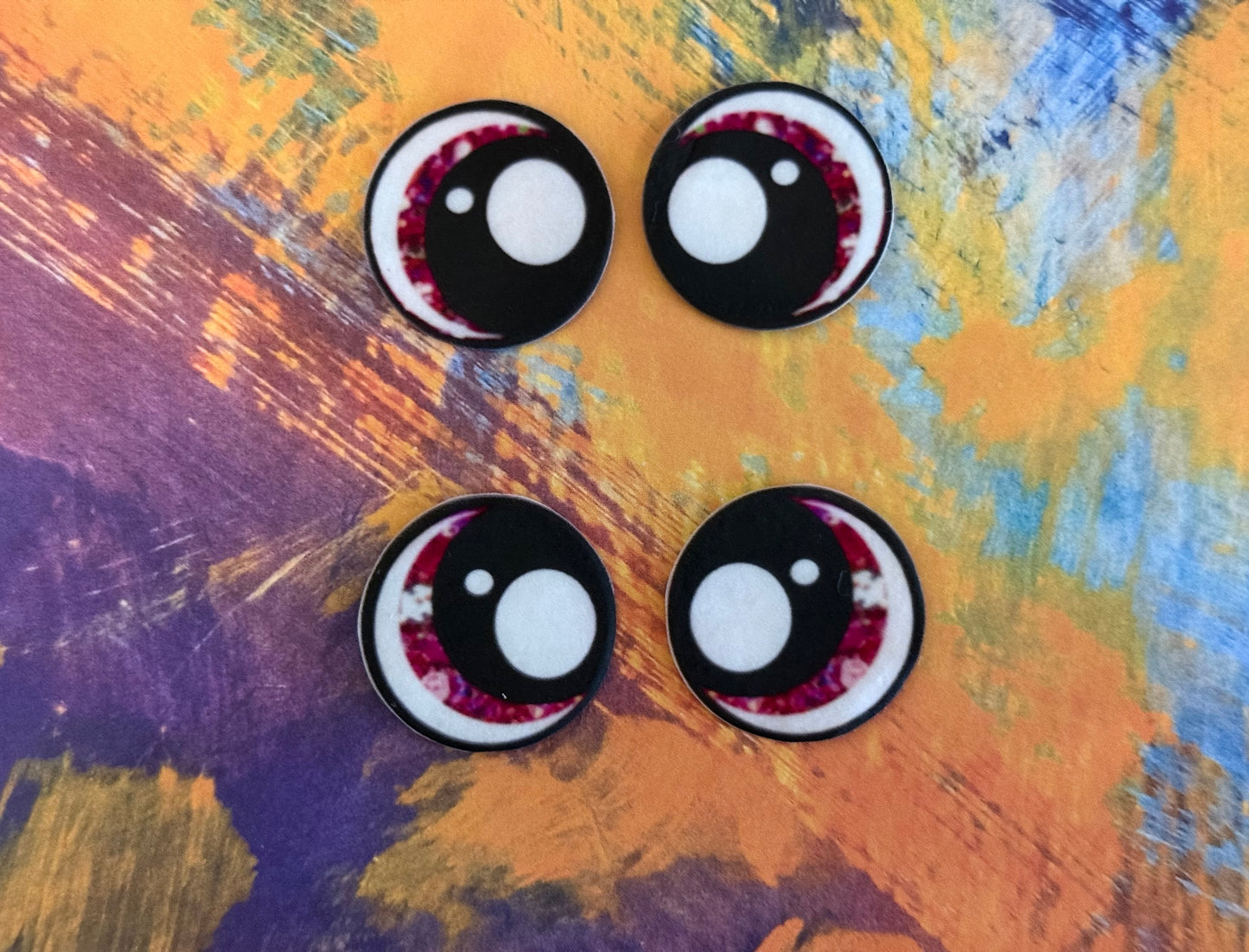 Round 1inch Felt Eyes (various designs)