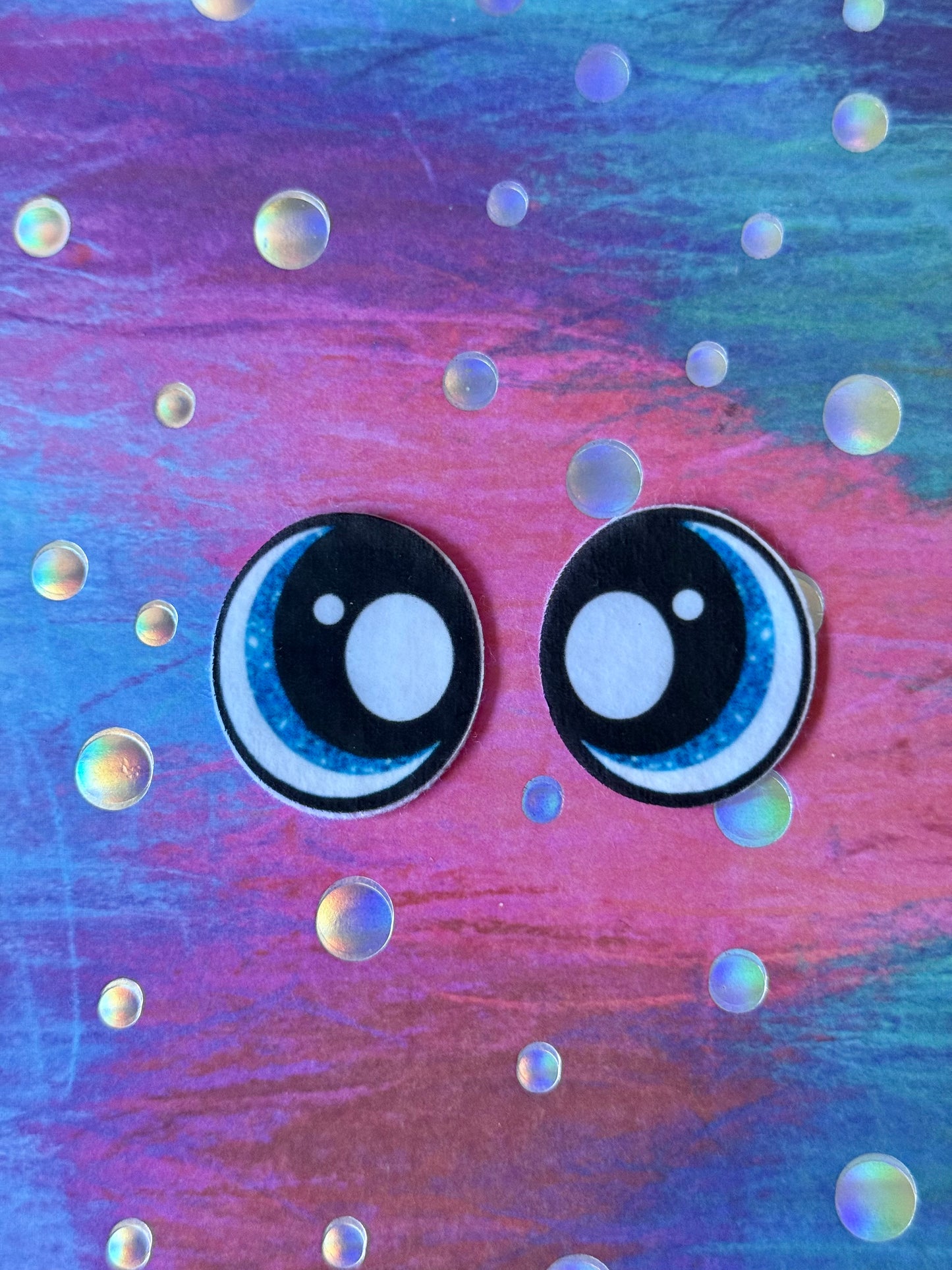 Oval 1inch felt eyes (various designs)