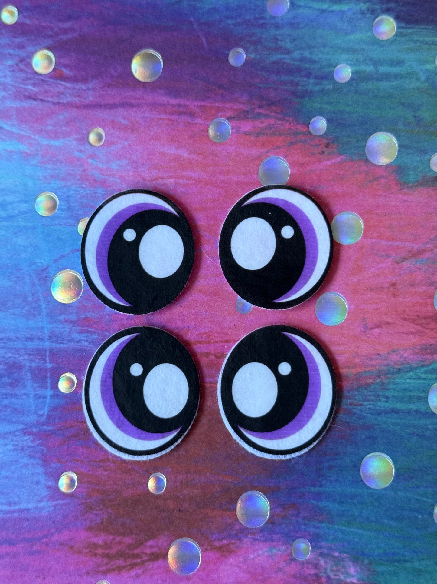Oval 1inch felt eyes (various designs)