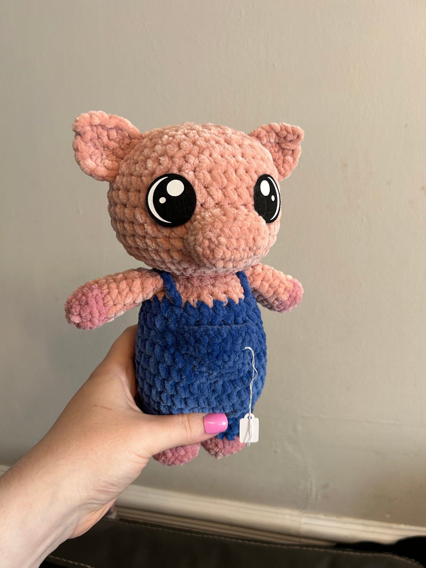 Pig in dungarees