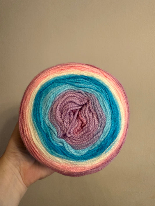 X3 Woollbiene cupcake gradient yarn acrylic 150g