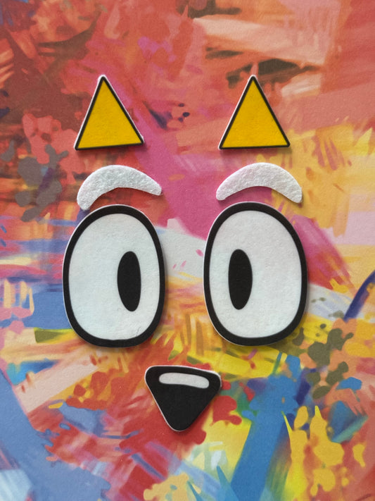 Bluey felt face