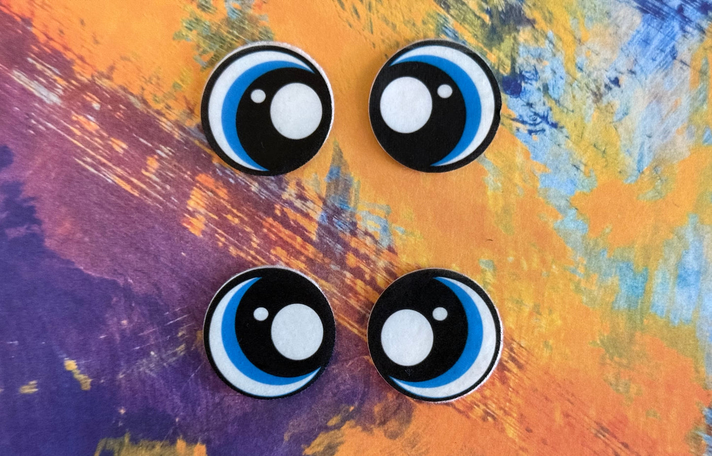 Round 1inch Felt Eyes (various designs)