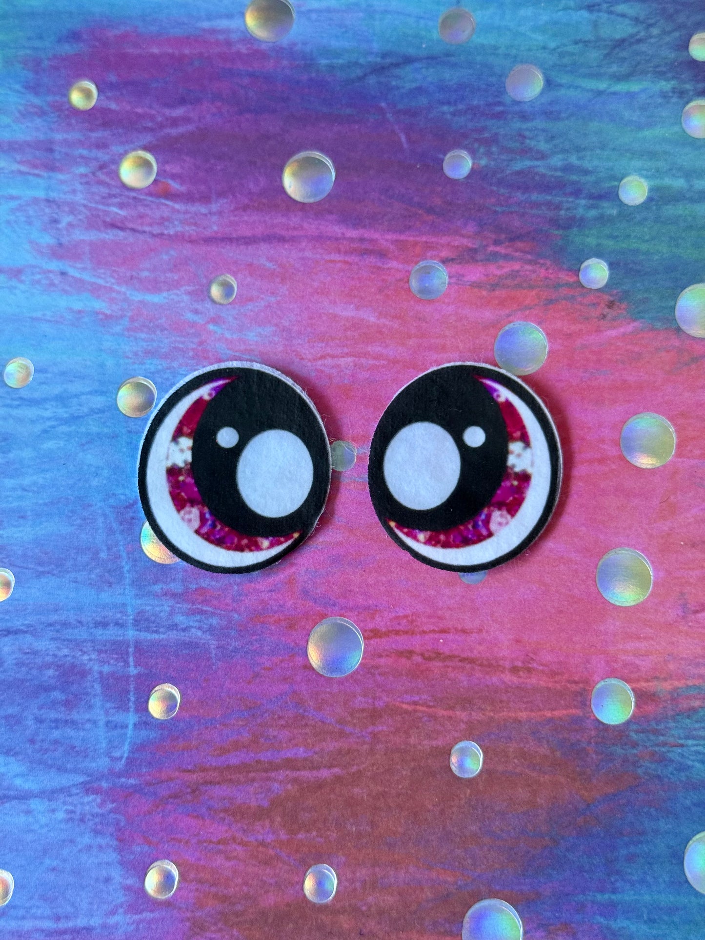 Oval 1inch felt eyes (various designs)